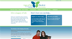 Desktop Screenshot of legacyoflife.ns.ca